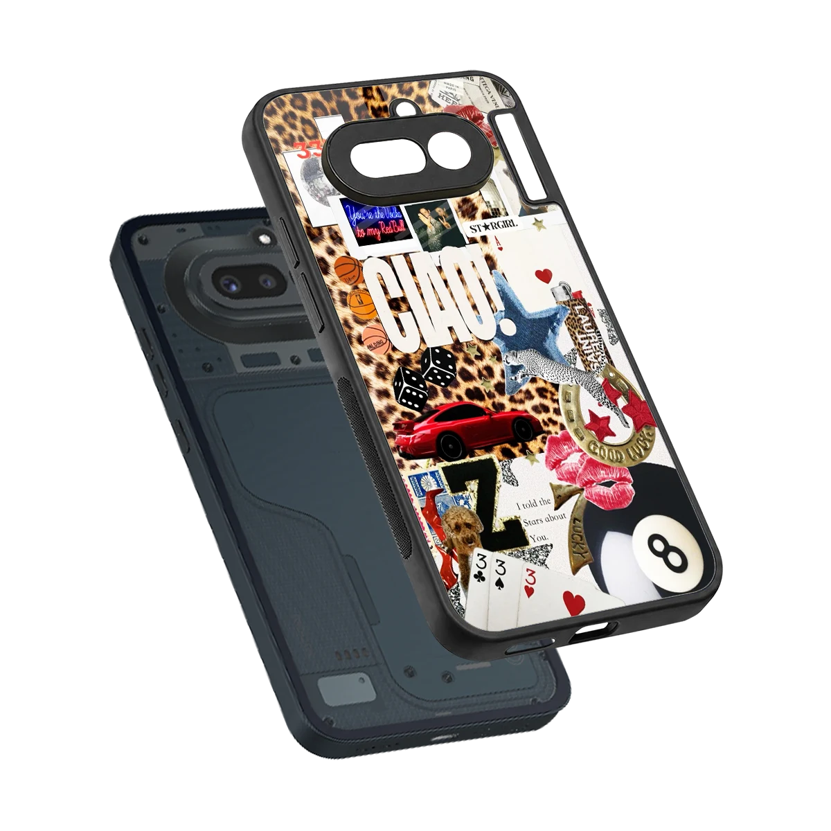 Ciao Luxe sleek nothing phone 4a cover with tempered glass back and TPU edges
