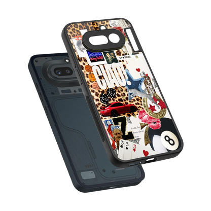 Ciao Luxe sleek nothing phone 4a cover with tempered glass back and TPU edges
