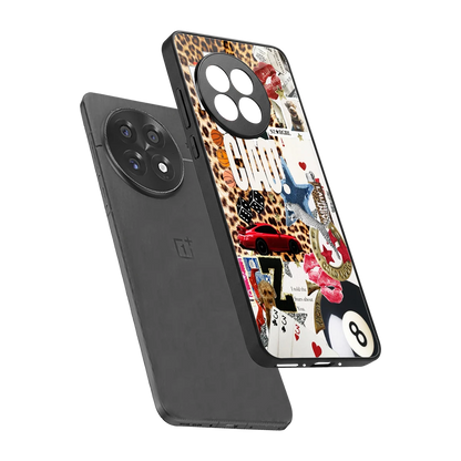 Ciao Luxe sleek oneplus 13r cover with tempered glass back and TPU edges