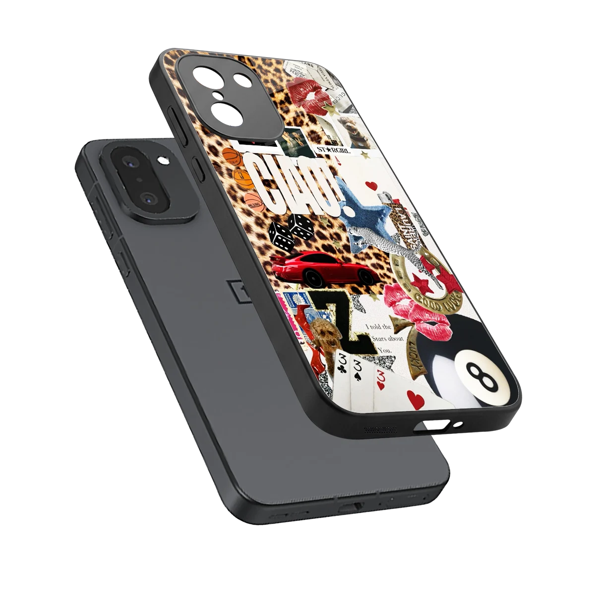 Ciao Luxe sleek oneplus 15r cover with tempered glass back and TPU edges