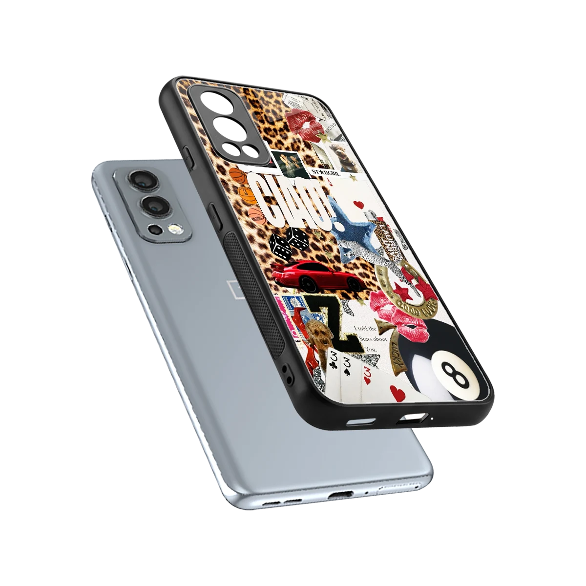 Ciao Luxe sleek oneplus nord 2 cover with tempered glass back and TPU edges