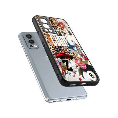 Ciao Luxe sleek oneplus nord 2 cover with tempered glass back and TPU edges