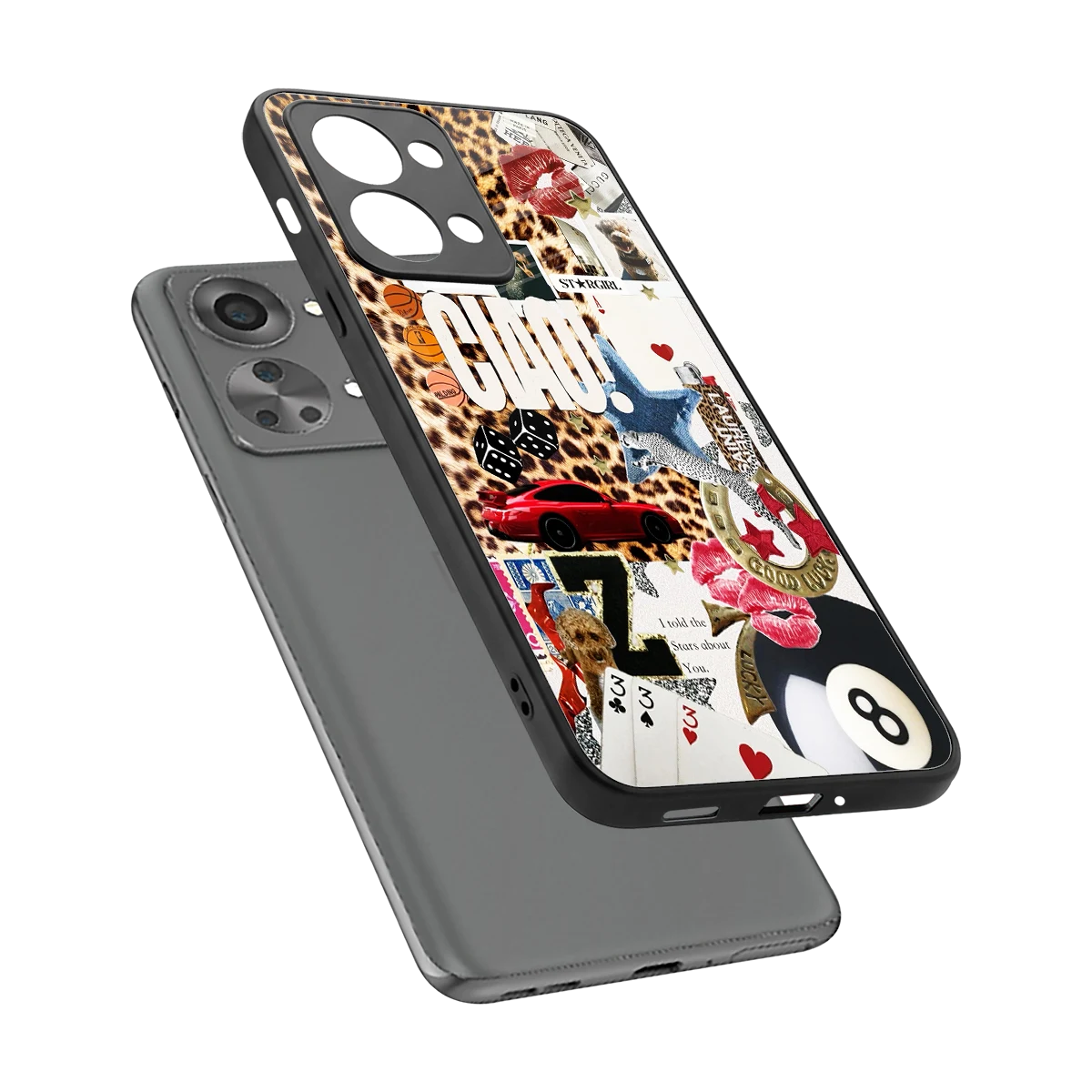 Ciao Luxe sleek oneplus nord 2t cover with tempered glass back and TPU edges