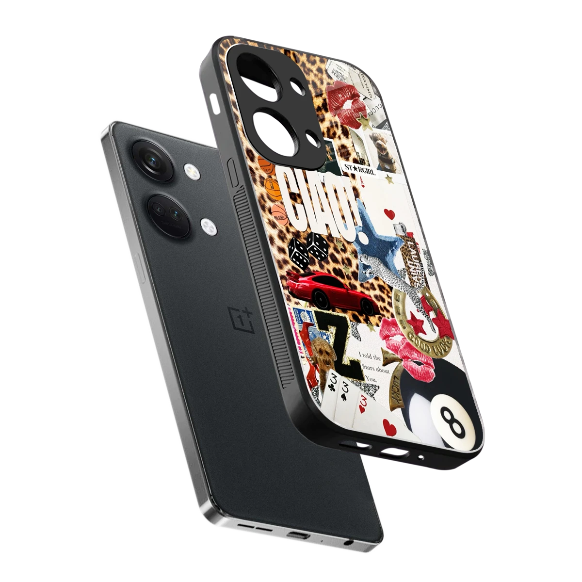 Ciao Luxe sleek oneplus nord 3 cover with tempered glass back and TPU edges