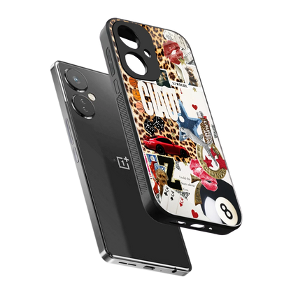 Ciao Luxe sleek oneplus nord ce 3 cover with tempered glass back and TPU edges