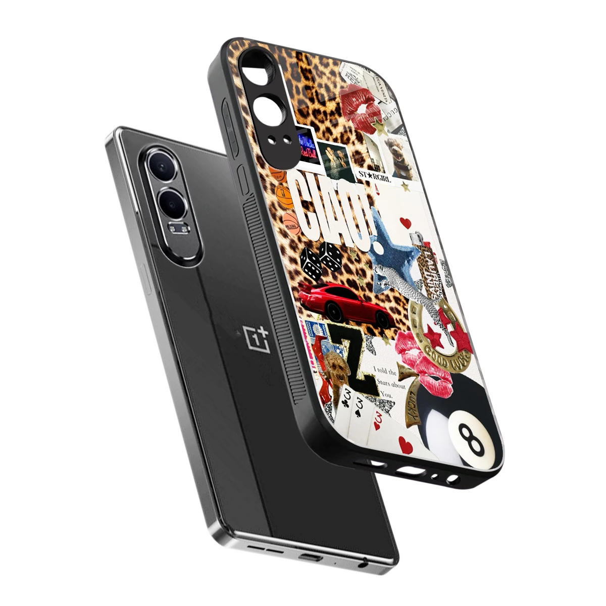 Ciao Luxe sleek oneplus nord ce 4 lite cover with tempered glass back and TPU edges
