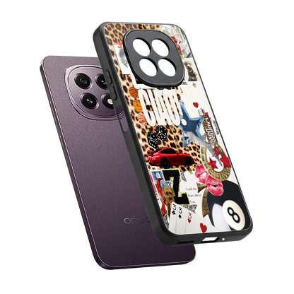 Ciao Luxe sleek oppo f29 5g cover with tempered glass back and TPU edges