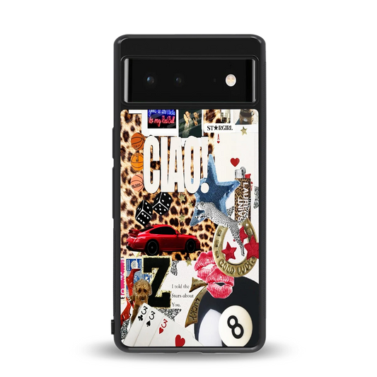 Ciao Luxe back phone cover | glass case for google pixel 6a