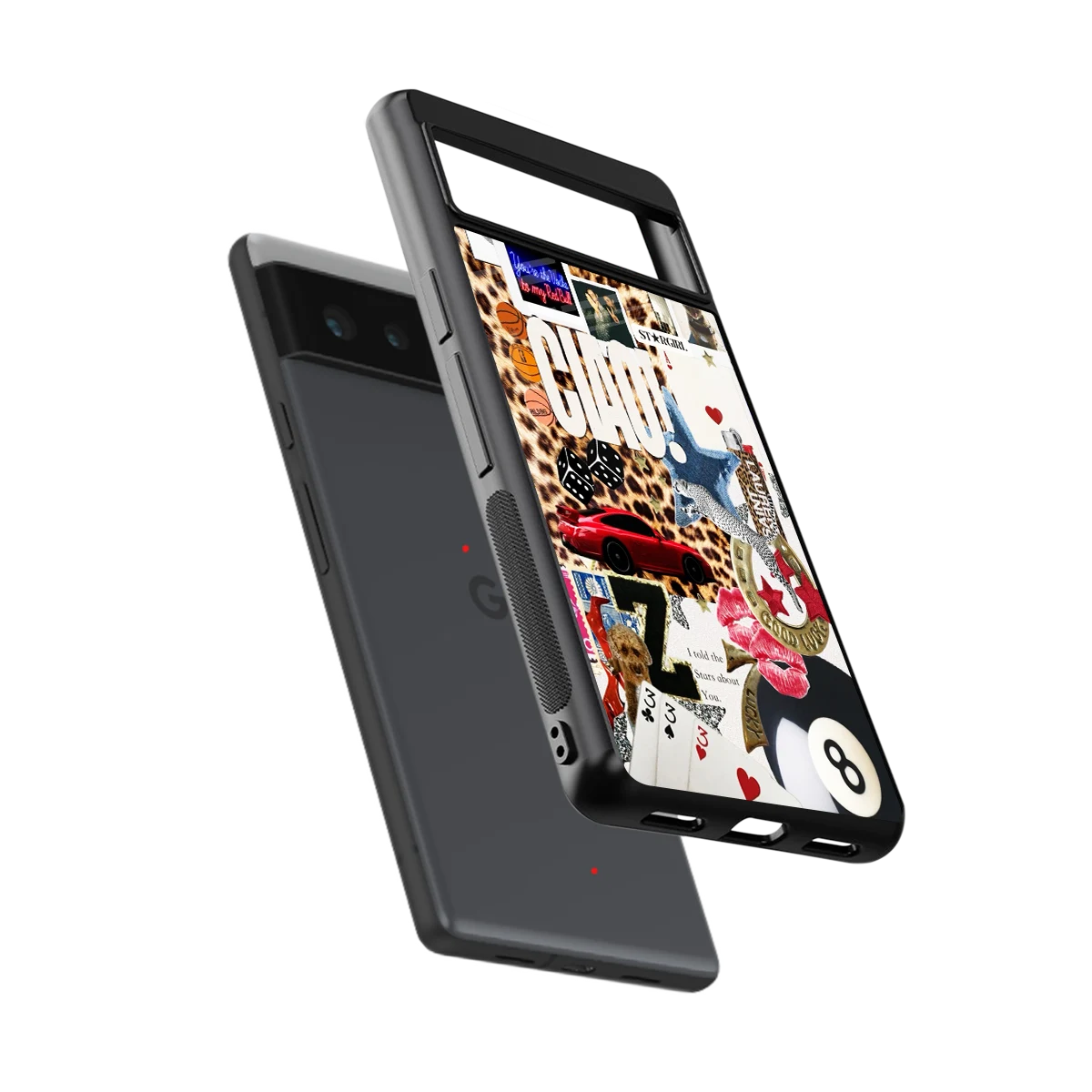 Ciao Luxe sleek google pixel 6 cover with tempered glass back and TPU edges