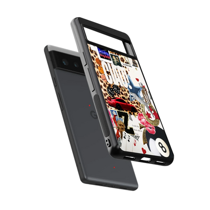 Ciao Luxe sleek google pixel 6a cover with tempered glass back and TPU edges