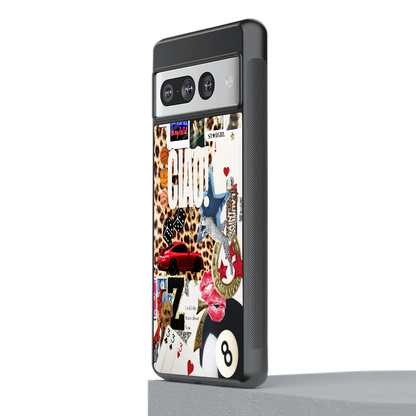 Ciao Luxe stylish phone case for google pixel 7 pro | glossy glass and slim fit