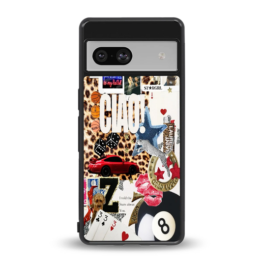 Ciao Luxe back phone cover | glass case for google pixel 7a