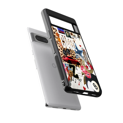 Ciao Luxe sleek google pixel 7 cover with tempered glass back and TPU edges