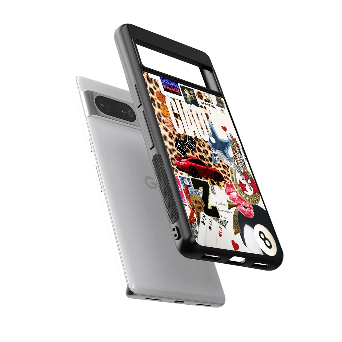 Ciao Luxe sleek google pixel 8 cover with tempered glass back and TPU edges