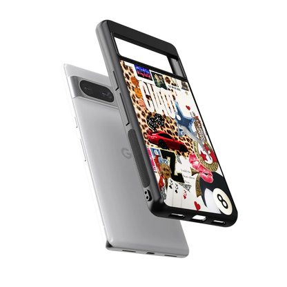 Ciao Luxe sleek google pixel 8 cover with tempered glass back and TPU edges