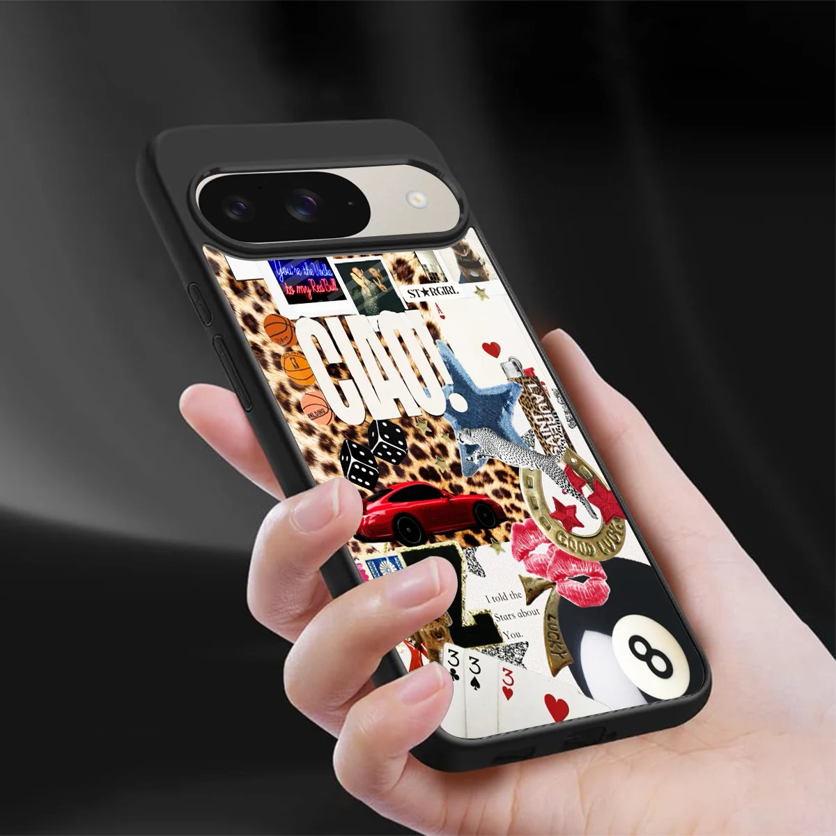 Ciao Luxe sleek google pixel 9 cover with tempered glass back and TPU edges