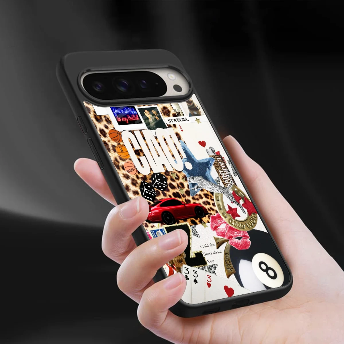 Ciao Luxe sleek google pixel 9 pro cover with tempered glass back and TPU edges