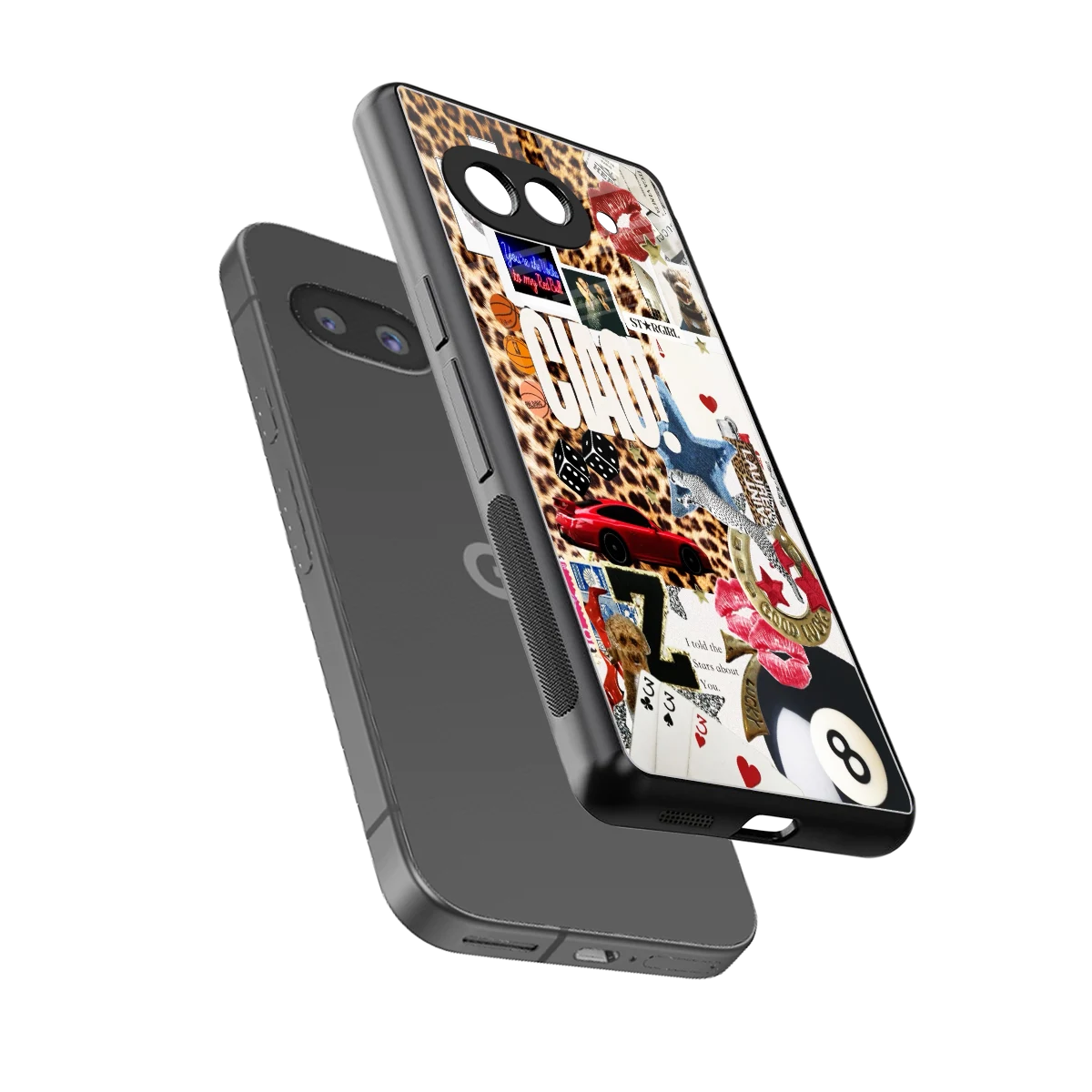 Ciao Luxe sleek google pixel 9a cover with tempered glass back and TPU edges