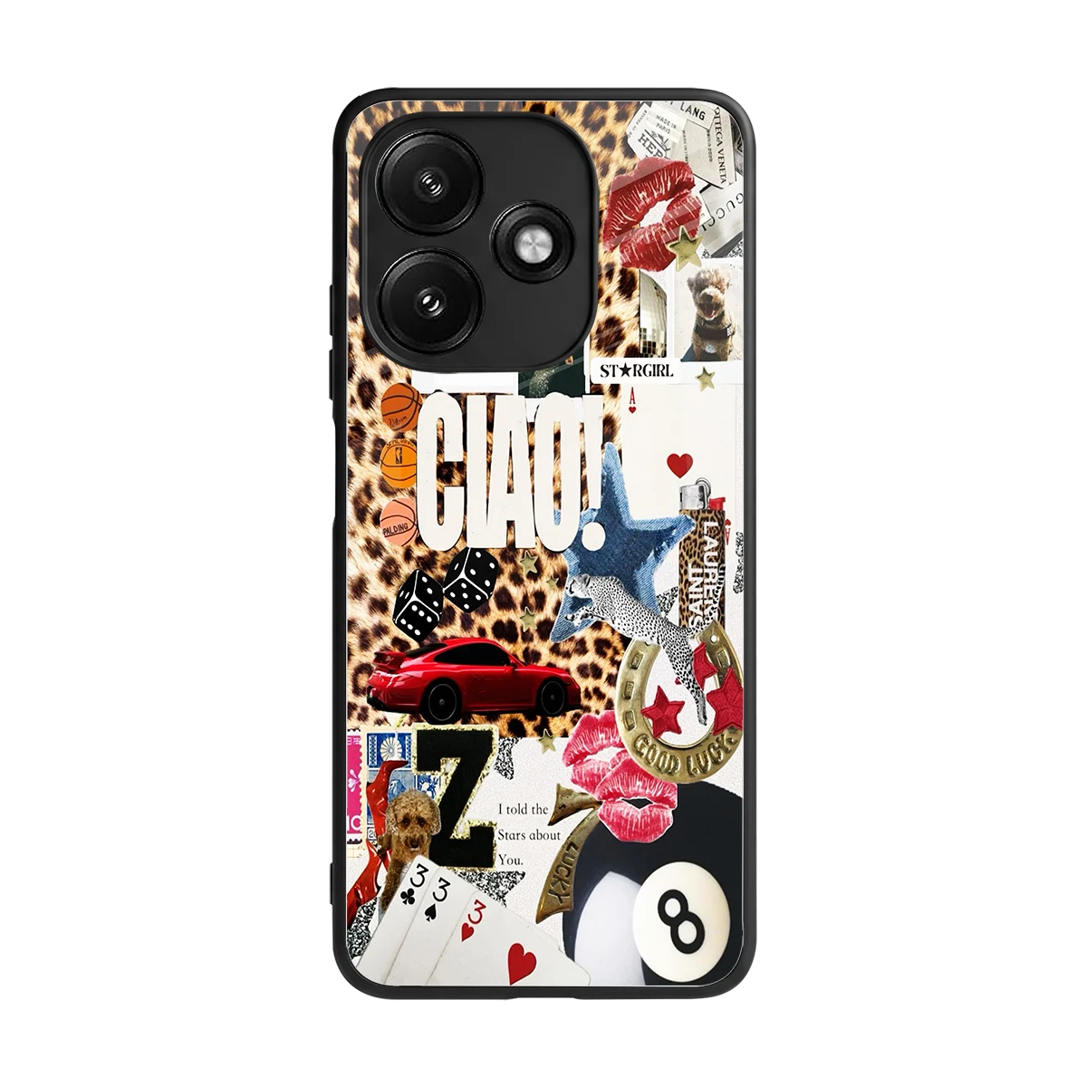 Ciao Luxe back phone cover | glass case for redmi 12 5g