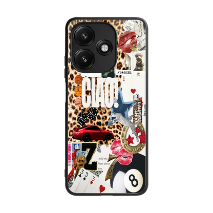 Ciao Luxe back phone cover | glass case for redmi 12 5g