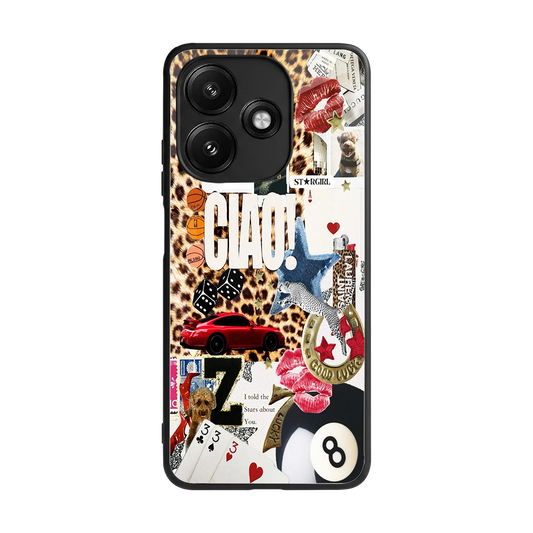 Ciao Luxe back phone cover | glass case for redmi 12 5g