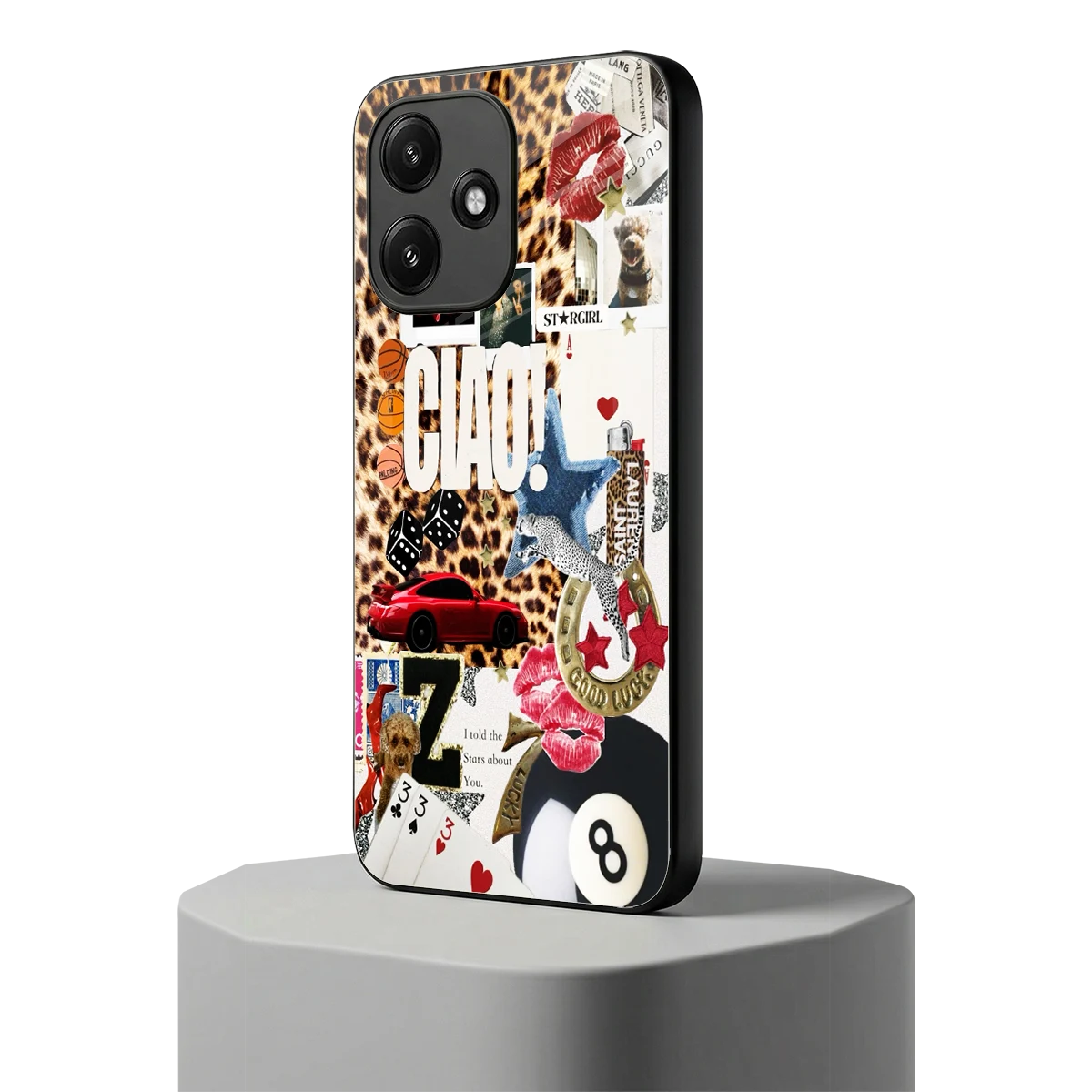 Ciao Luxe redmi 12 5g mobile cover | shockproof glass phone case