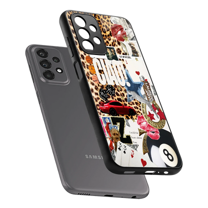 Ciao Luxe sleek samsung galaxy a23 cover with tempered glass back and TPU edges