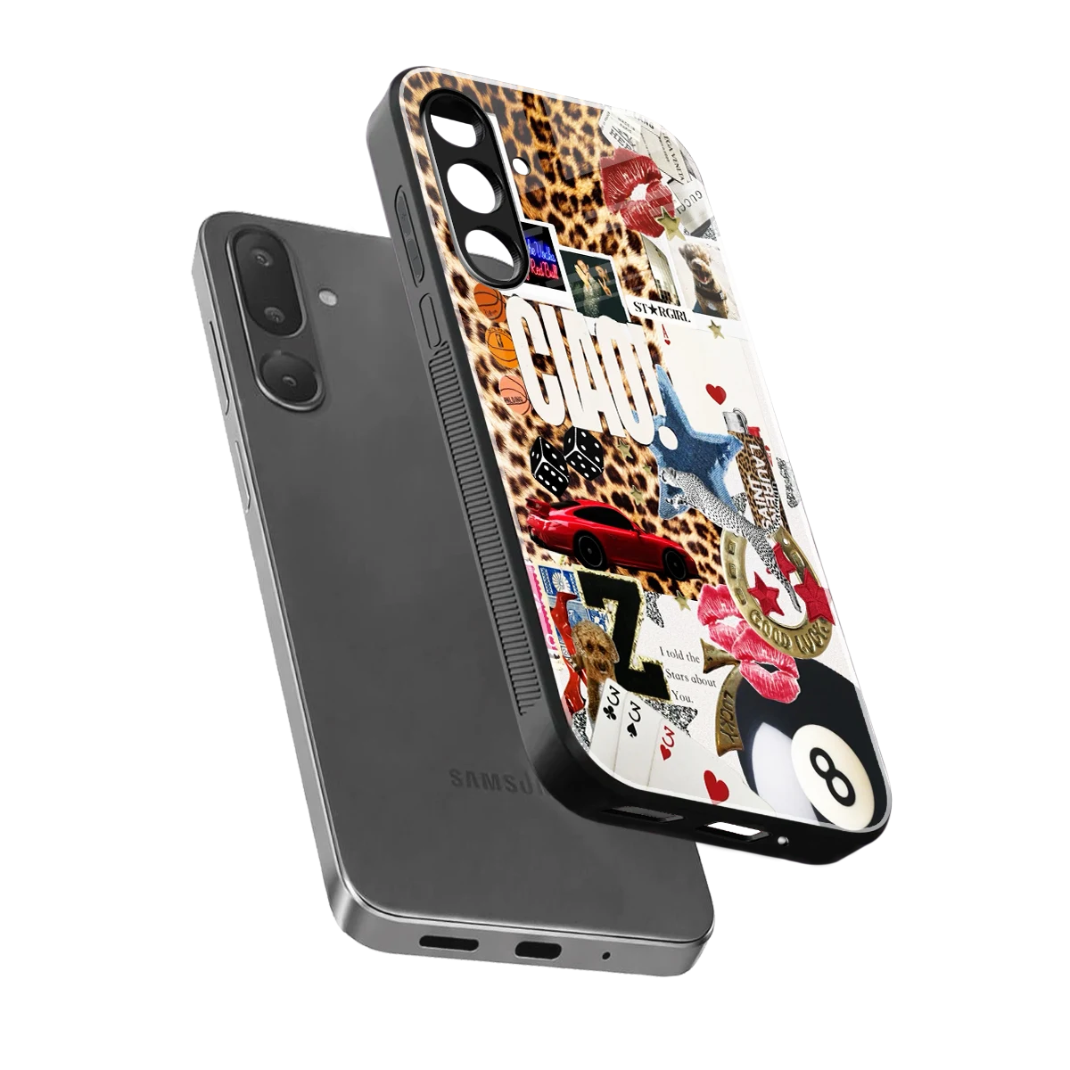 Ciao Luxe sleek samsung galaxy m36 5g cover with tempered glass back and TPU edges