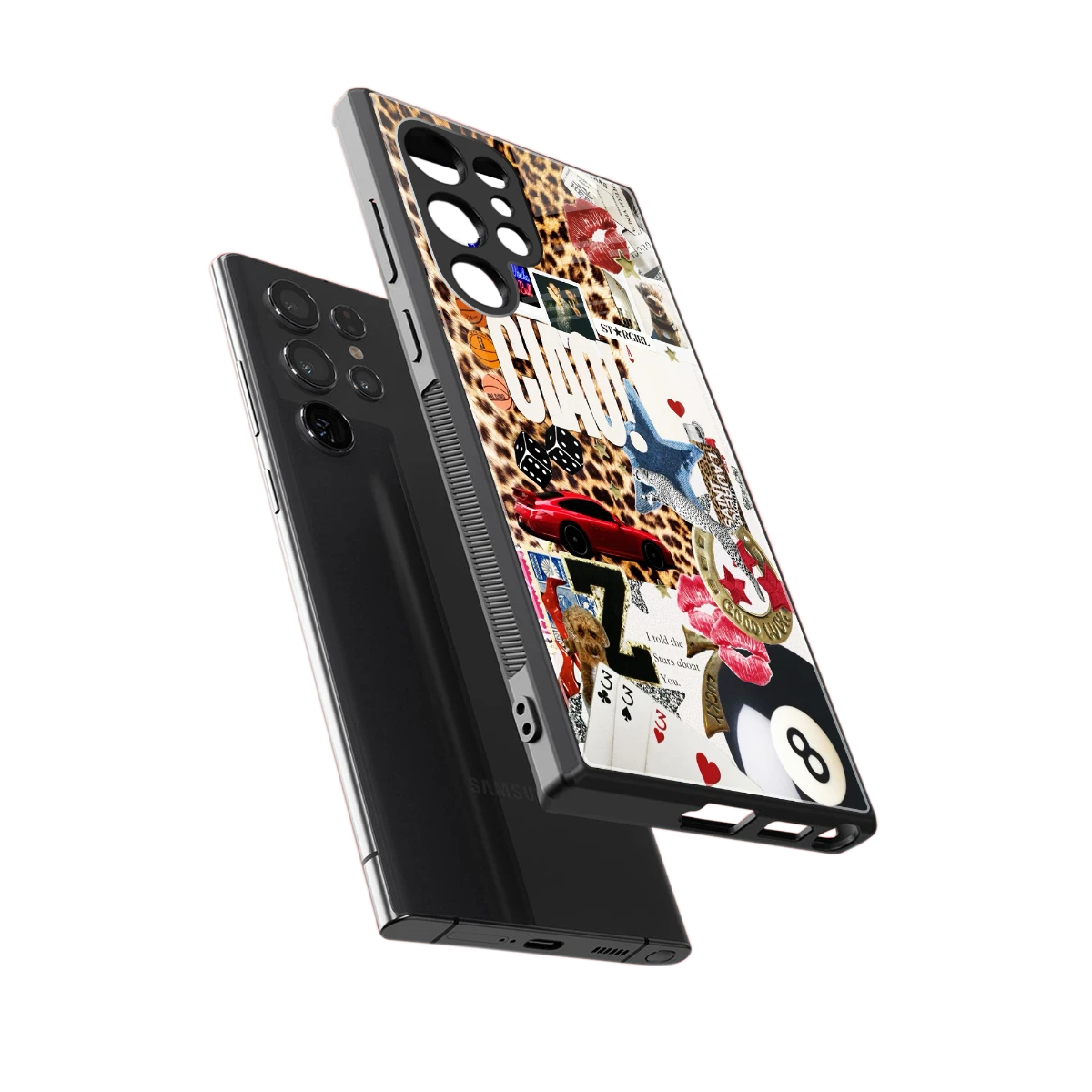 Ciao Luxe sleek samsung galaxy s23 ultra cover with tempered glass back and TPU edges