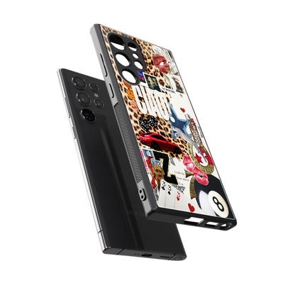 Ciao Luxe sleek samsung galaxy s23 ultra cover with tempered glass back and TPU edges