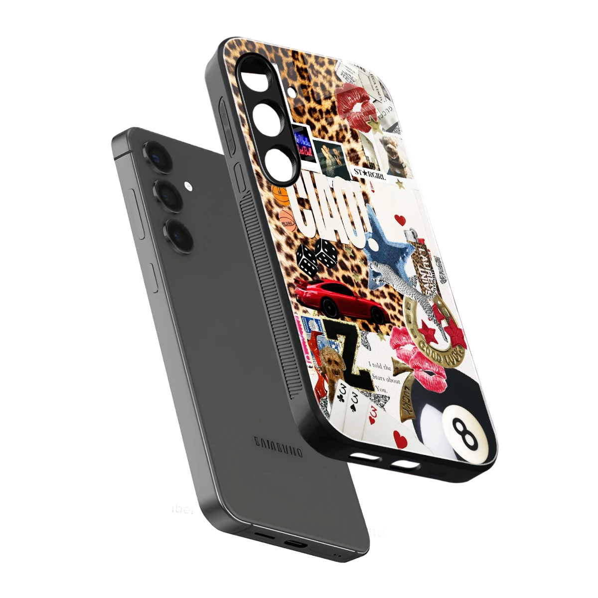 Ciao Luxe sleek samsung galaxy s25 cover with tempered glass back and TPU edges