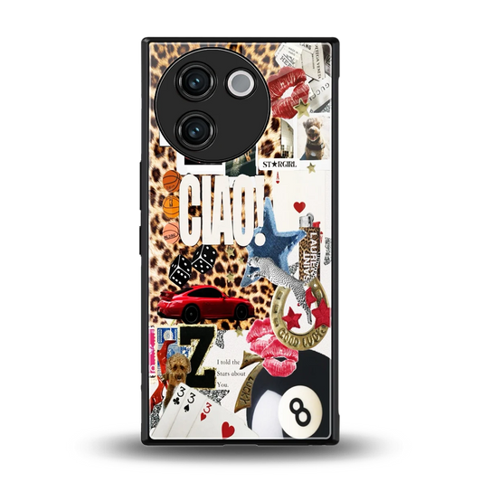 Ciao Luxe back phone cover | glass case for vivo v30e