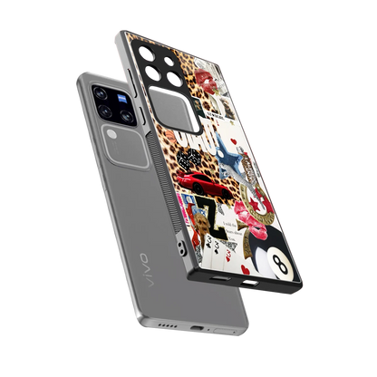 Ciao Luxe sleekvivo v30 pro cover with tempered glass back and TPU edges