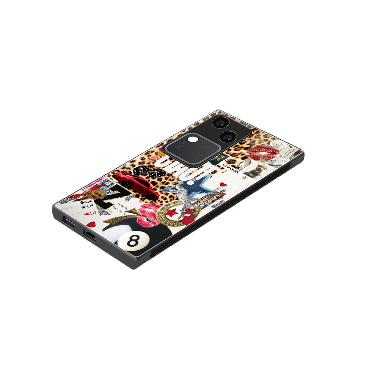 Ciao Luxe stylish phone case for vivo v30 | glossy glass and slim fit