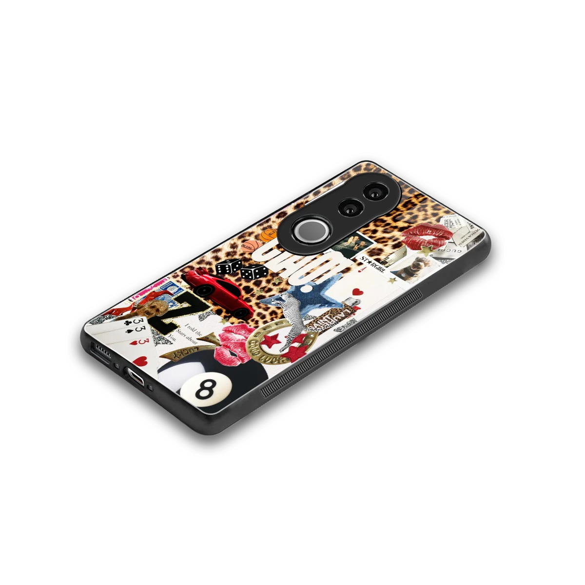 Ciao Luxe stylish phone case for vivo v50 | glossy glass and slim fit