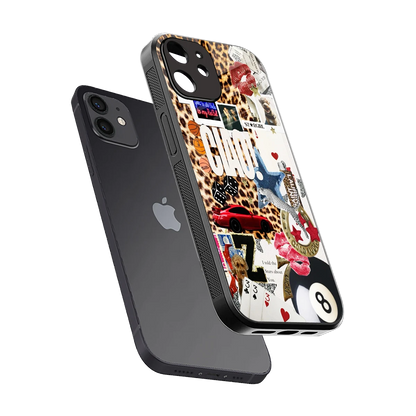 Ciao Luxe sleek iphone 12 cover with tempered glass back and TPU edges