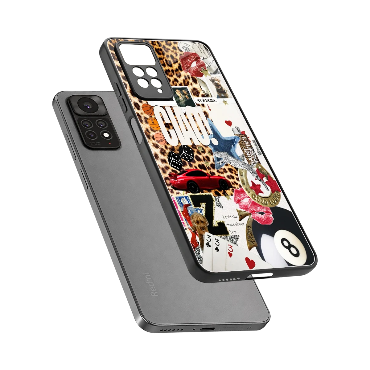 Ciao Luxe sleek redmi note 11 pro cover with tempered glass back and TPU edges