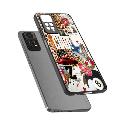 Ciao Luxe sleek redmi note 11 pro cover with tempered glass back and TPU edges