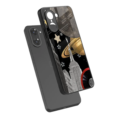 City Cosmos sleek oneplus nord ce5 5g cover with tempered glass back and TPU edges