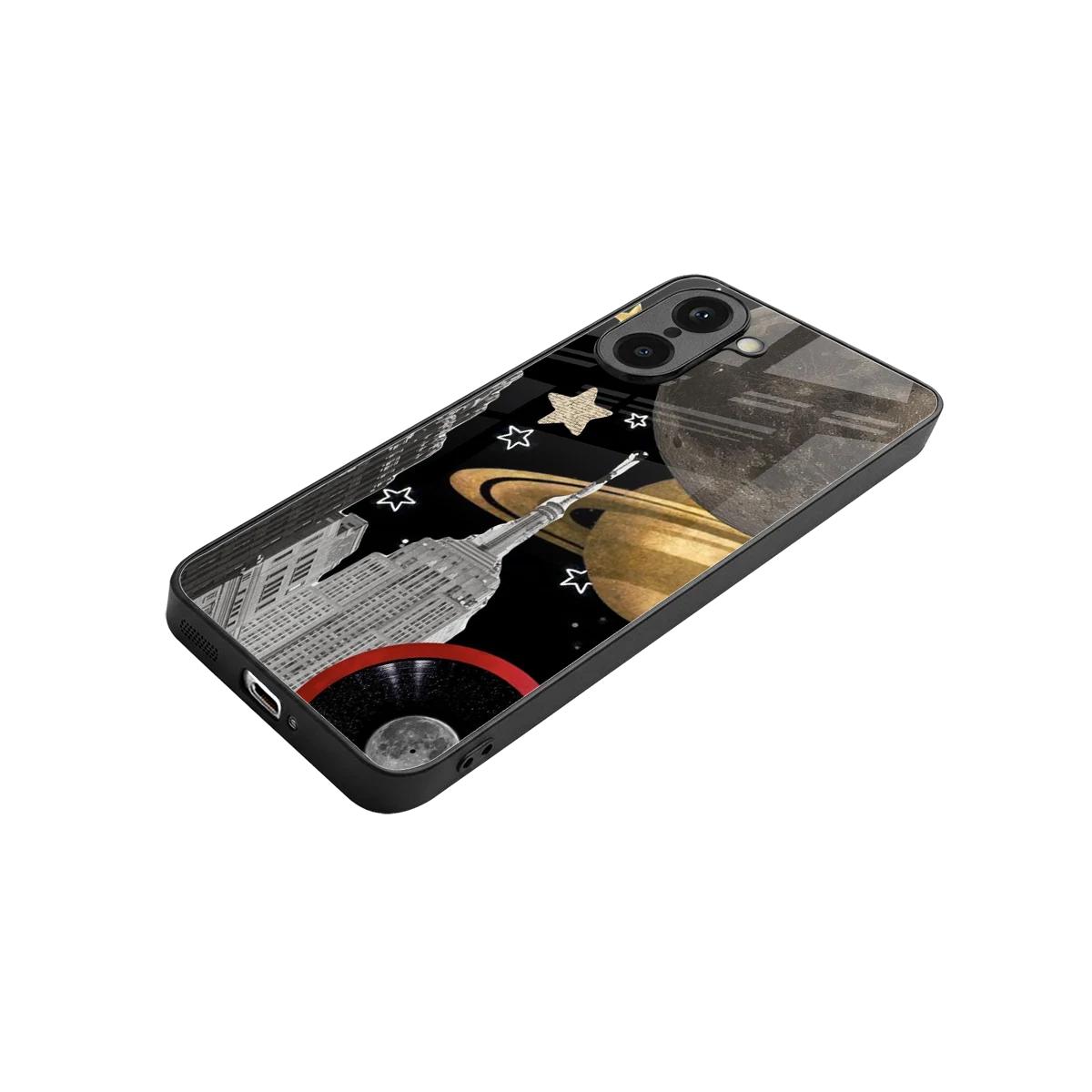 City Cosmos stylish phone case for oneplus nord ce5 5g | glossy glass and slim fit