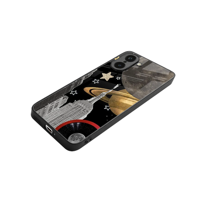 City Cosmos stylish phone case for oneplus nord ce5 5g | glossy glass and slim fit