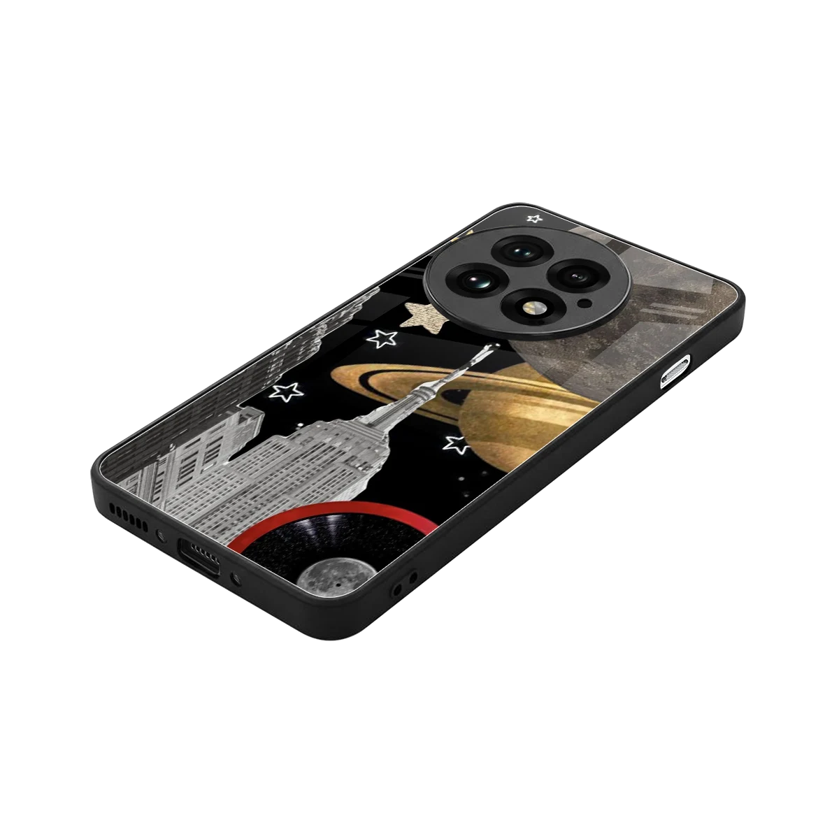City Cosmos stylish phone case for oneplus 13 | glossy glass and slim fit