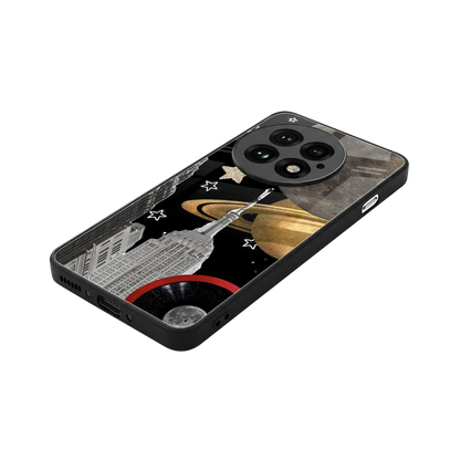 City Cosmos stylish phone case for oneplus 13 | glossy glass and slim fit