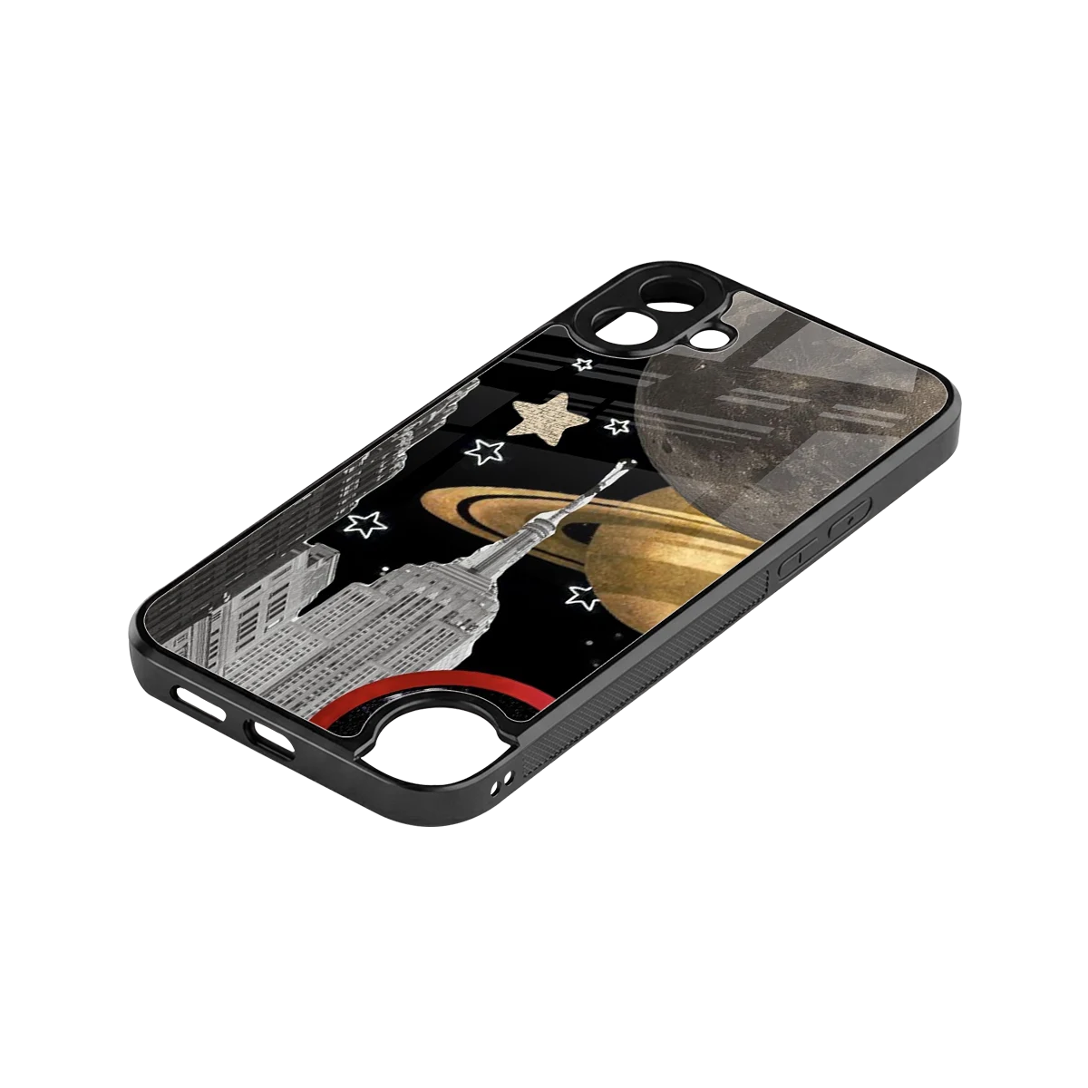 City Cosmos stylish phone case for cmf nothing phone 1 | glossy glass and slim fit