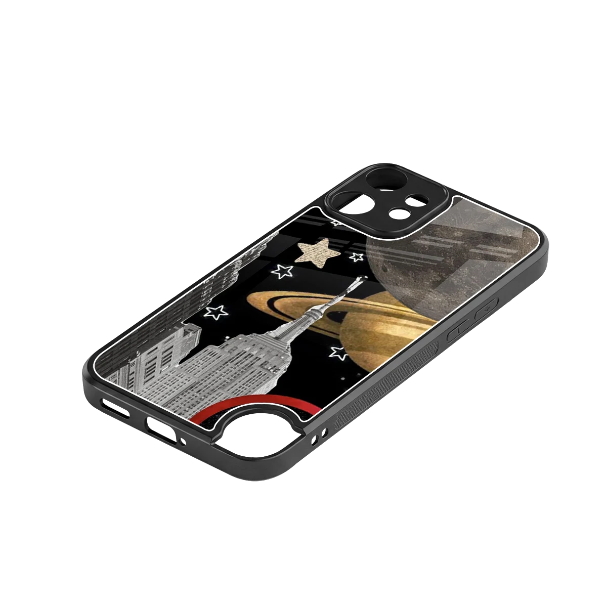City Cosmos stylish phone case for cmf nothing phone 2 pro | glossy glass and slim fit