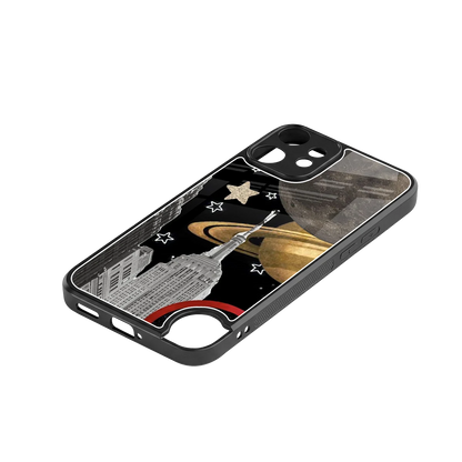 City Cosmos stylish phone case for cmf nothing phone 2 pro | glossy glass and slim fit