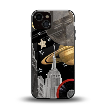 City Cosmos back phone cover | glass case for iphone 13