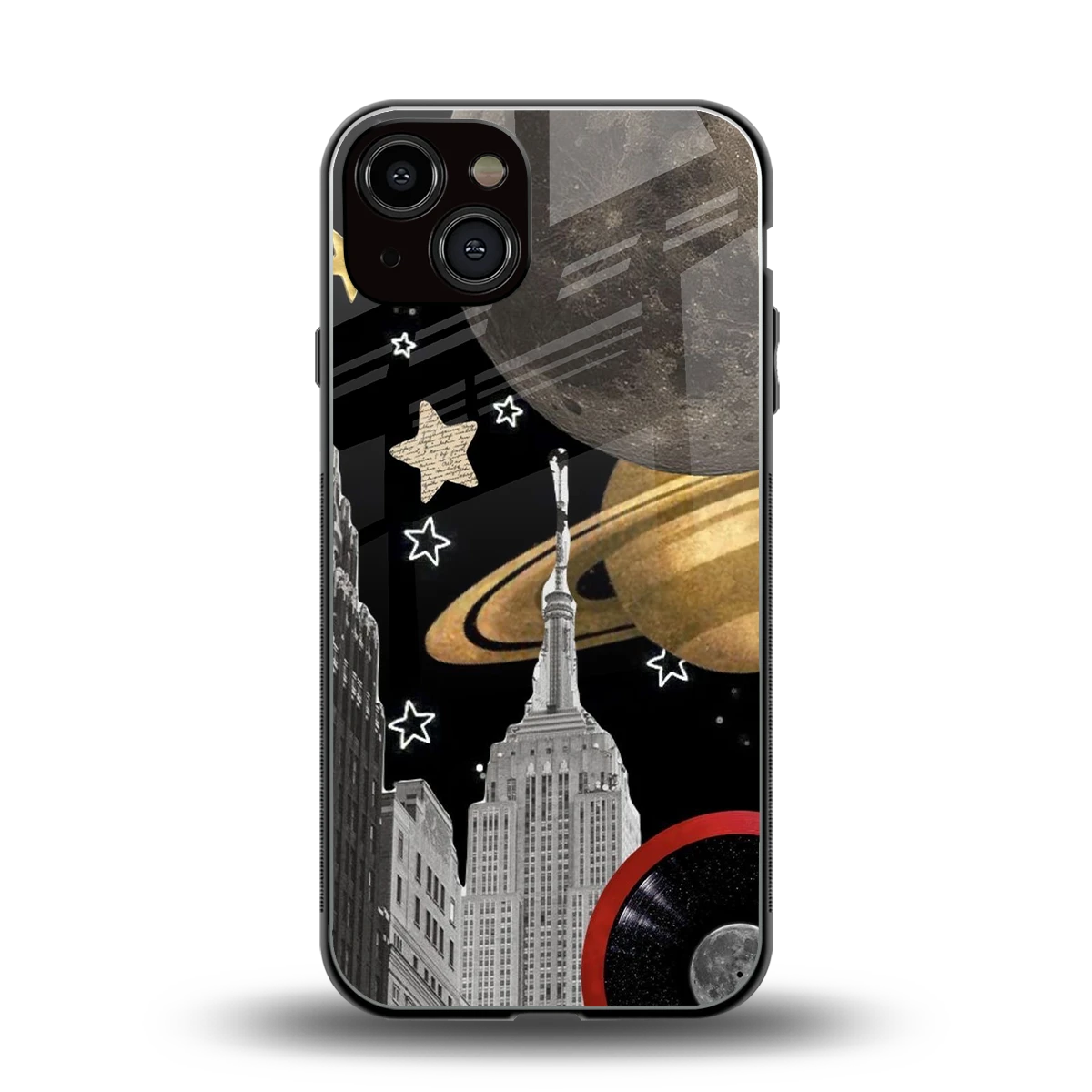 City Cosmos back phone cover | glass case for iphone 14
