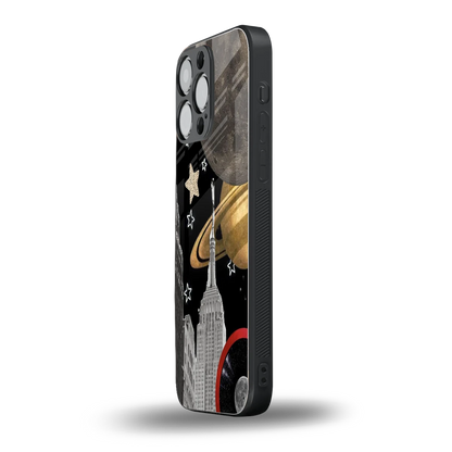 City Cosmos iphone 15 pro max mobile cover | shockproof glass phone case