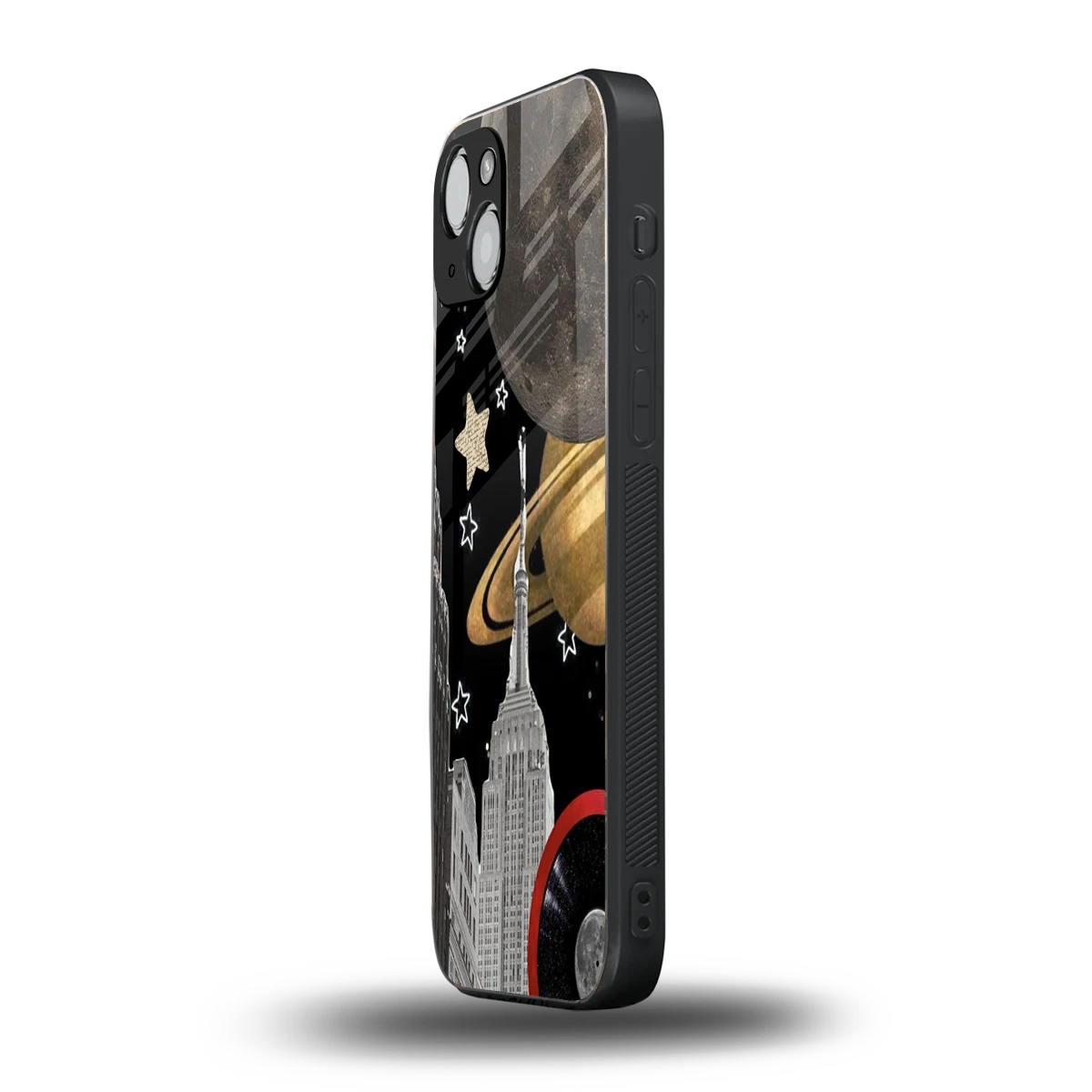 City Cosmos iphone 15 mobile cover | shockproof glass phone case